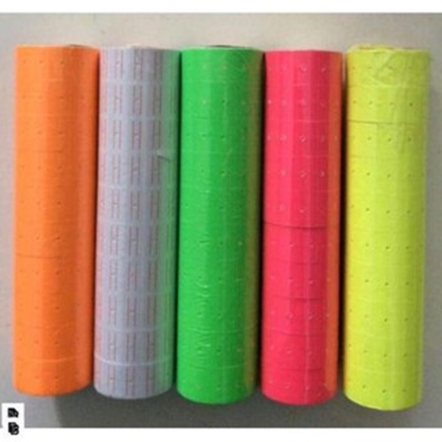 Giấy bấm giá, giấy dán giá nhiều màu (10 cuộn/ cây)