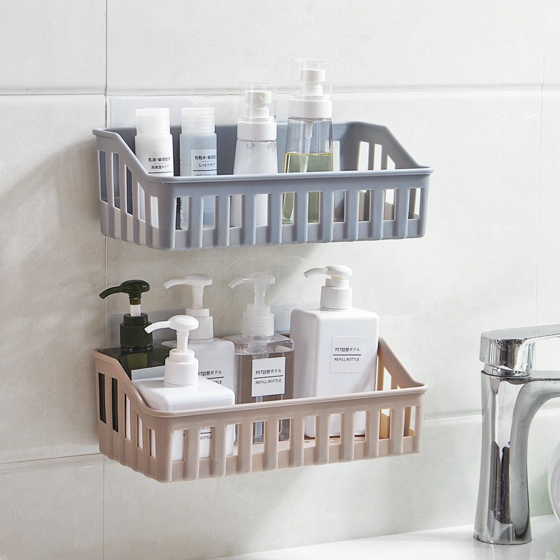Kệ nhựa dán tường đựng vật dụng 26.5x12x6cm