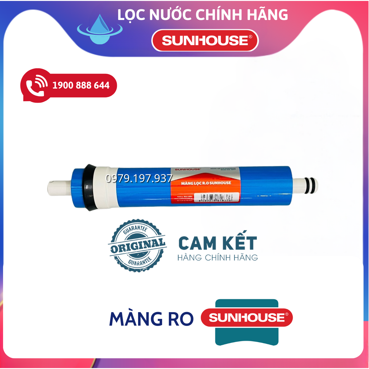 Màng RO SUNHOUSE - Lõi Lọc Nước Số 4