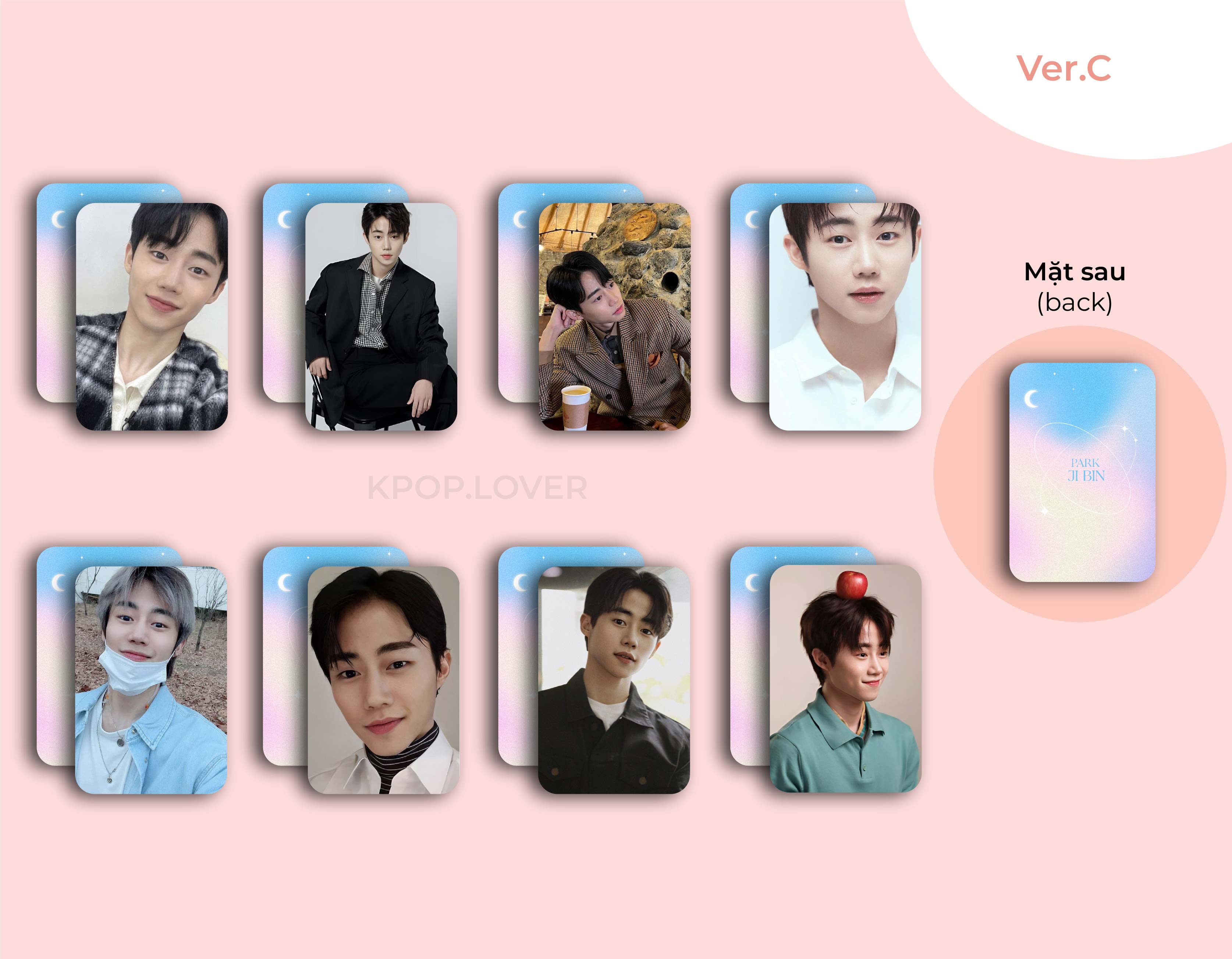 SET 8 CARD BO GÓC Park Ji Bin
