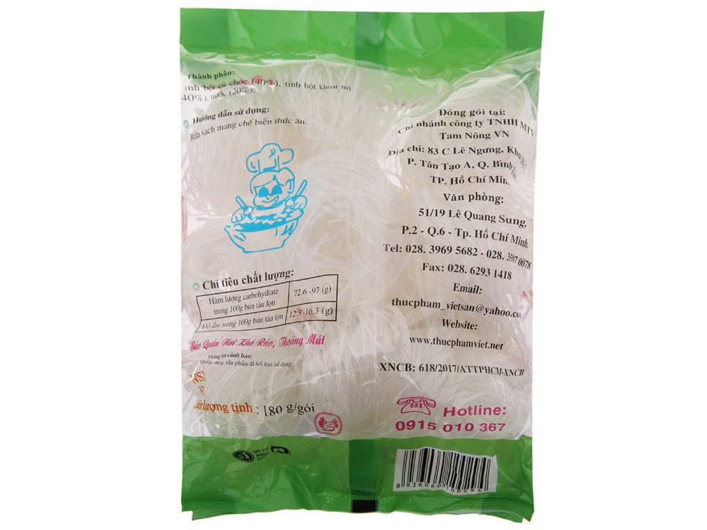 BÚN TÀU LỌN 180g VIỆT SAN