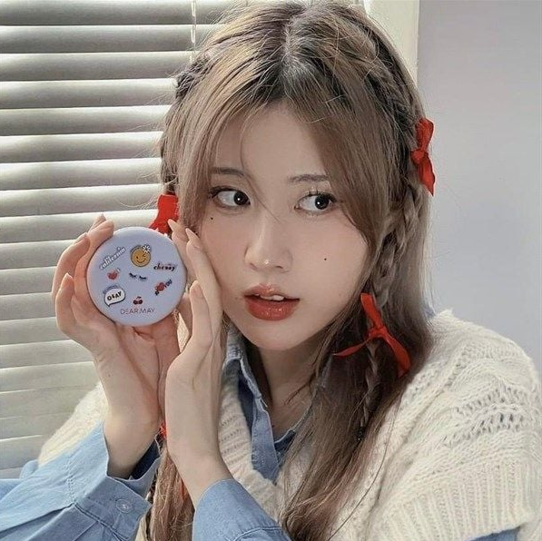 Phấn Phủ Kiềm Dầu Dear May Bonbon Blurring Powder, California Cherry (5g/12g)