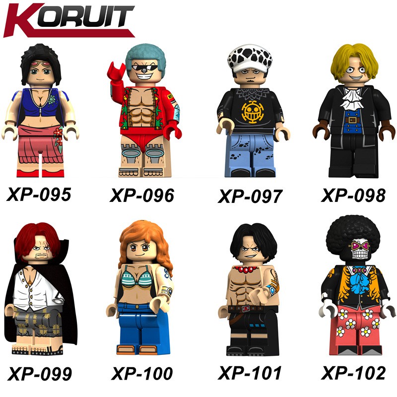 Lego Minifigures One Piece Đảo Hải Tặc - Các Mẫu Nhân Vật Nami Franky Ace Brook Sabo KT1013