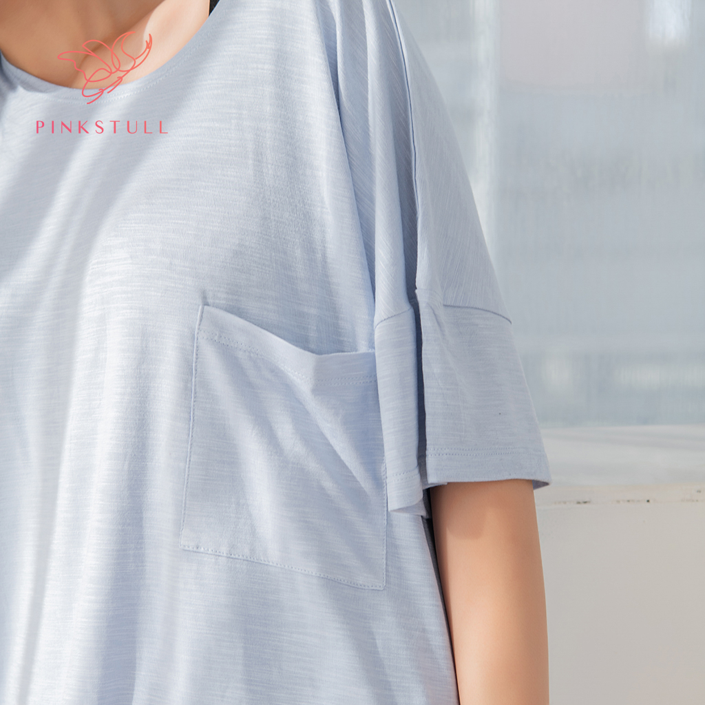 Bộ đồ ngủ thun Pink Stull xanh đậu