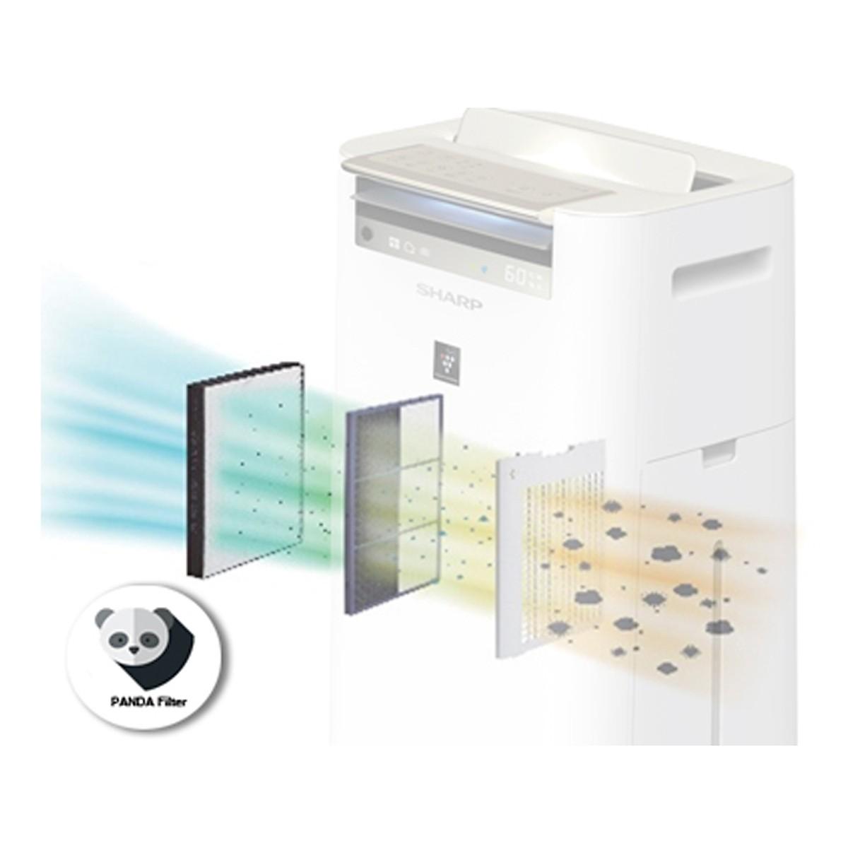 [Trả góp 0%]Máy tạo ẩm và lọc không khí Sharp KC-G60EV-W