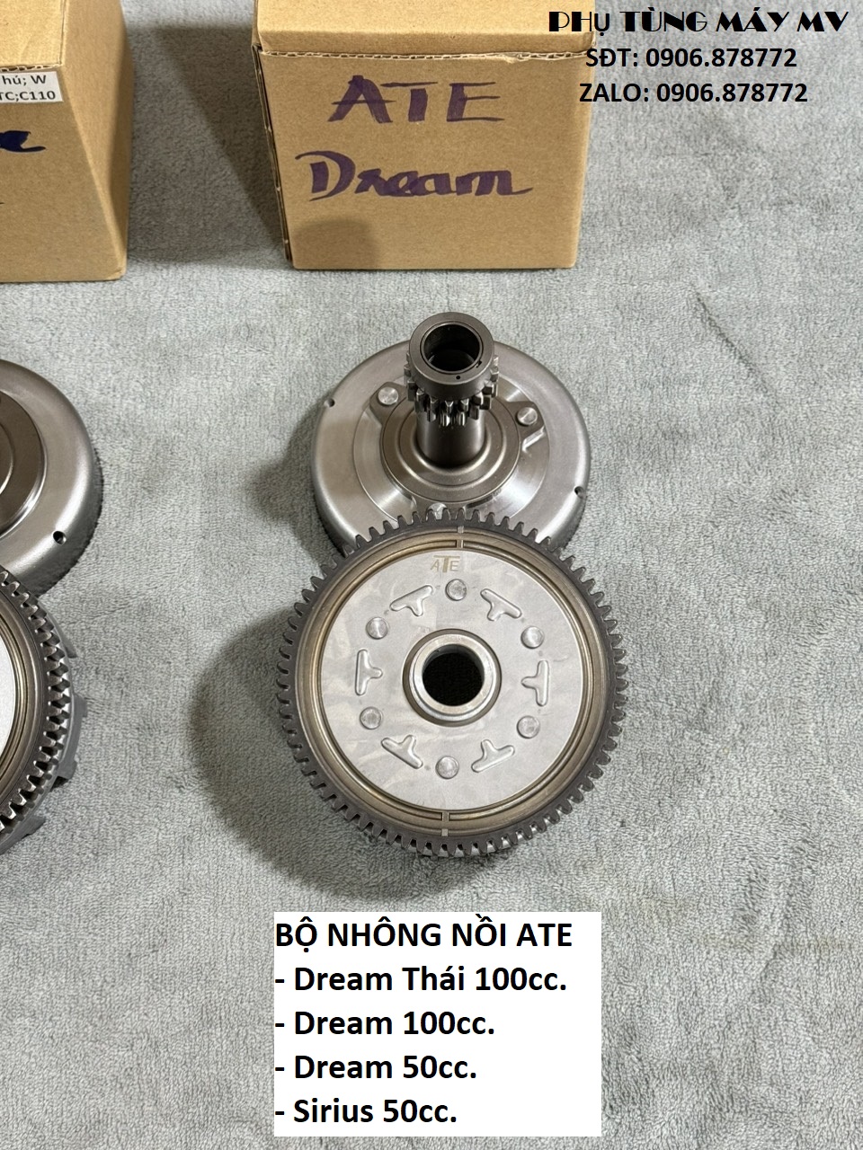 Bộ nhông hú nồi ATE cao cấp dành cho xe Dream Wave