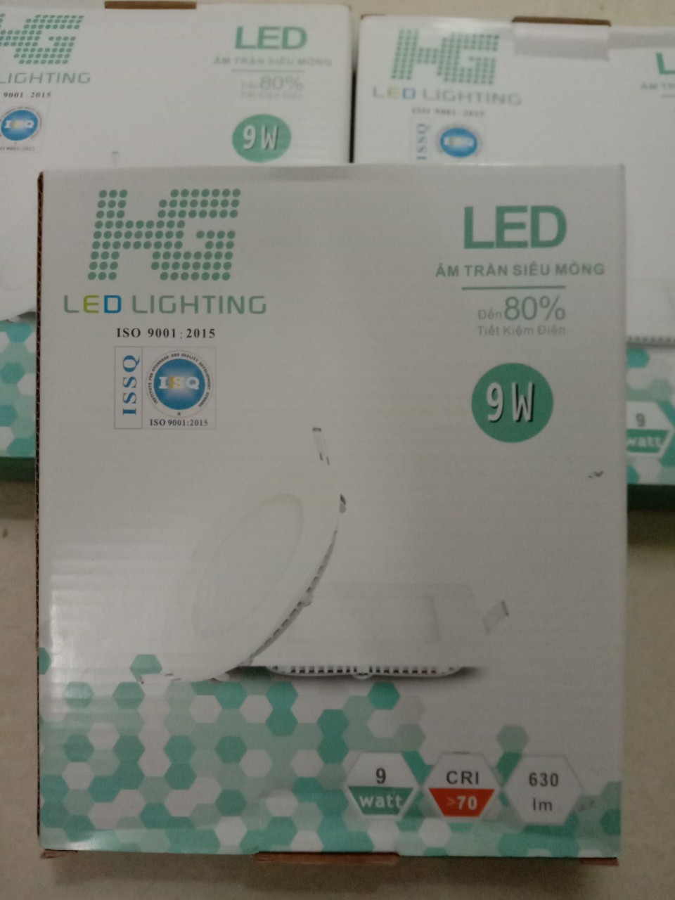 Đèn led âm trần siêu mỏng 9w