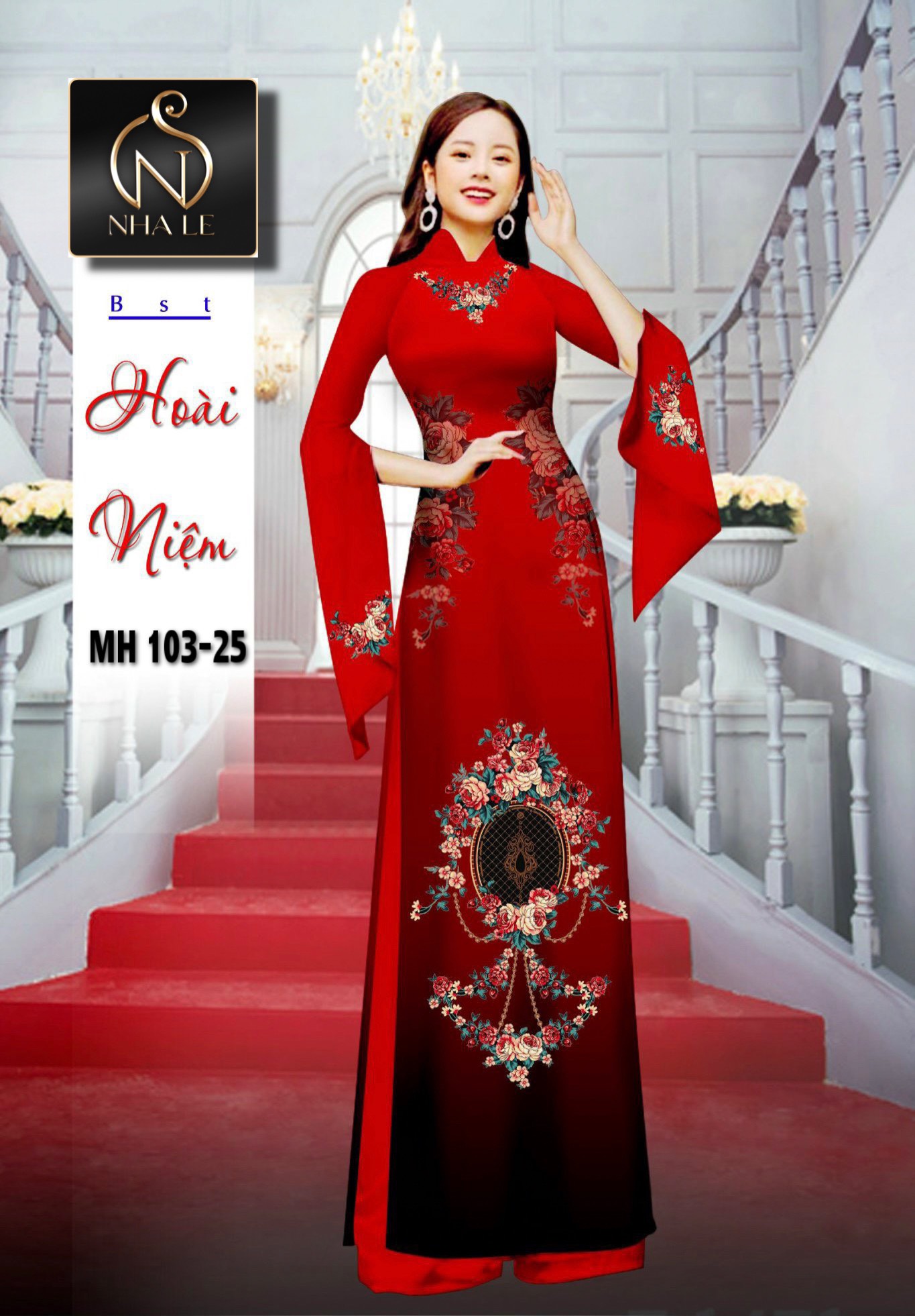 VẢI MAY ÁO DÀI BST HOÀI NIỆM ĐÍNH ĐÁ