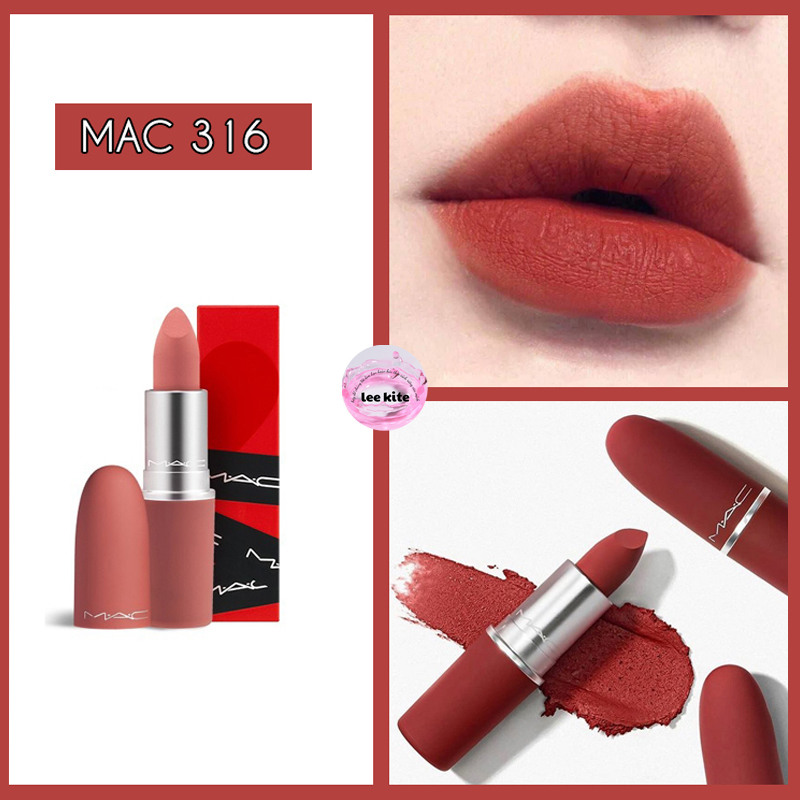Son Mac Bản Giới Hạn 316 Devoted To Chili – Đỏ Gạch (Power Kiss Limited Editon)