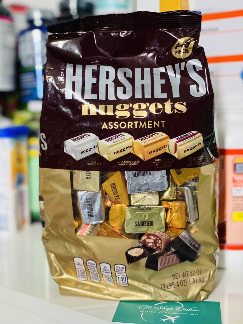 Kẹo Chocolate Hershey's Nuggets 1,47Kg