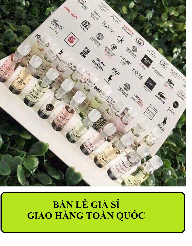Bộ 20 Chai Nước Hoa Test Mini 2Ml