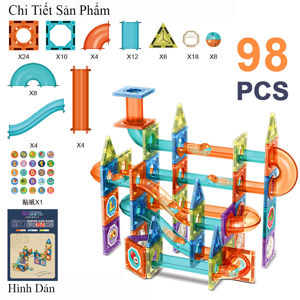 Đồ chơi trẻ em xếp hình nam châm từ tính cao cấp. Đồ chơi phát triên tư duy logic khơi nguồn sáng tạo trong bé.