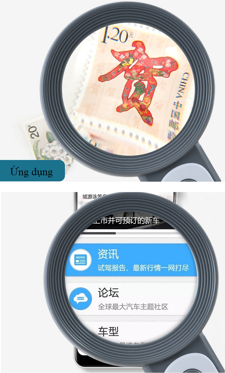 Kính lúp cầm tay có đèn K2290-18