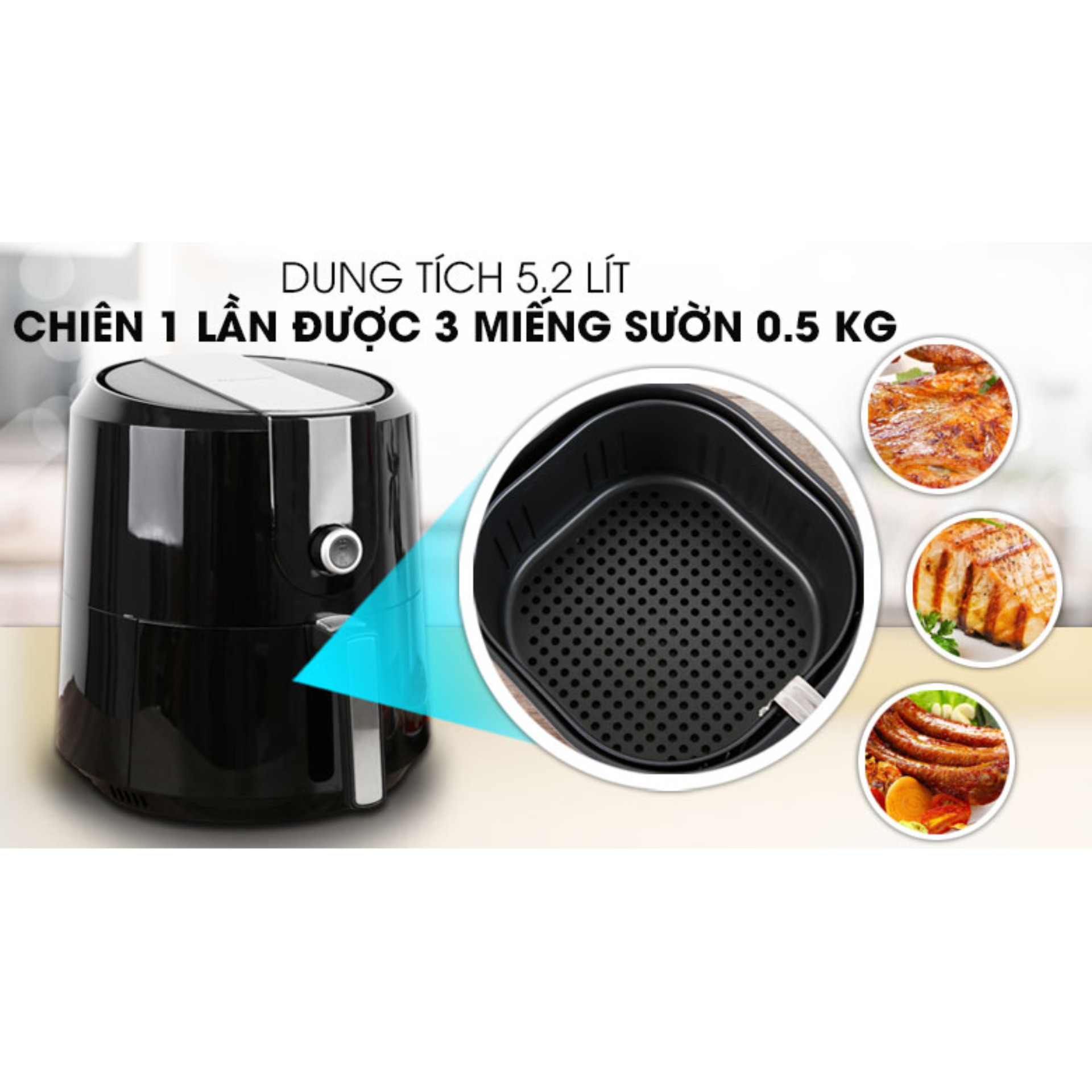 Nồi chiên không dầu Kangaroo KG55AF1A