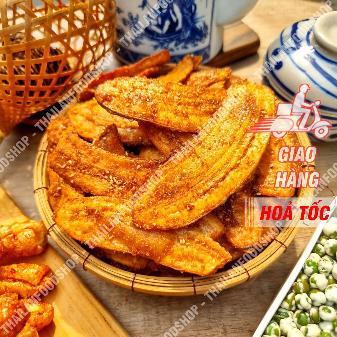 Chuối Sấy Mè Gừng Túi 500Gram