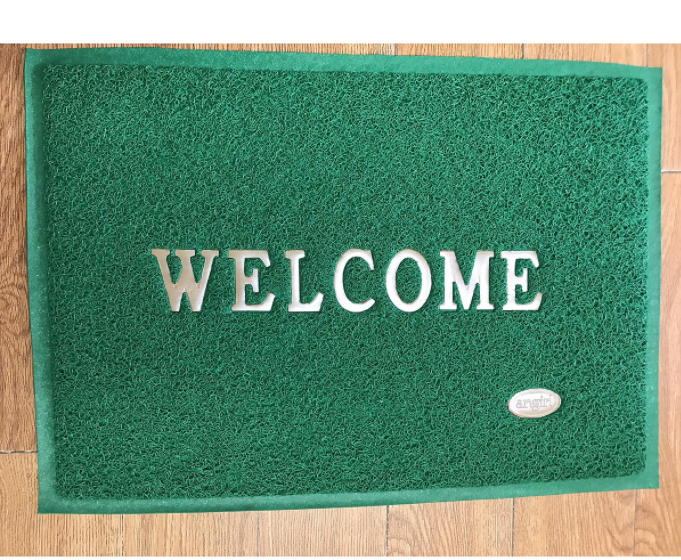 Thảm chùi chân Welcome nhựa 50x70cm chống trơn trượt
