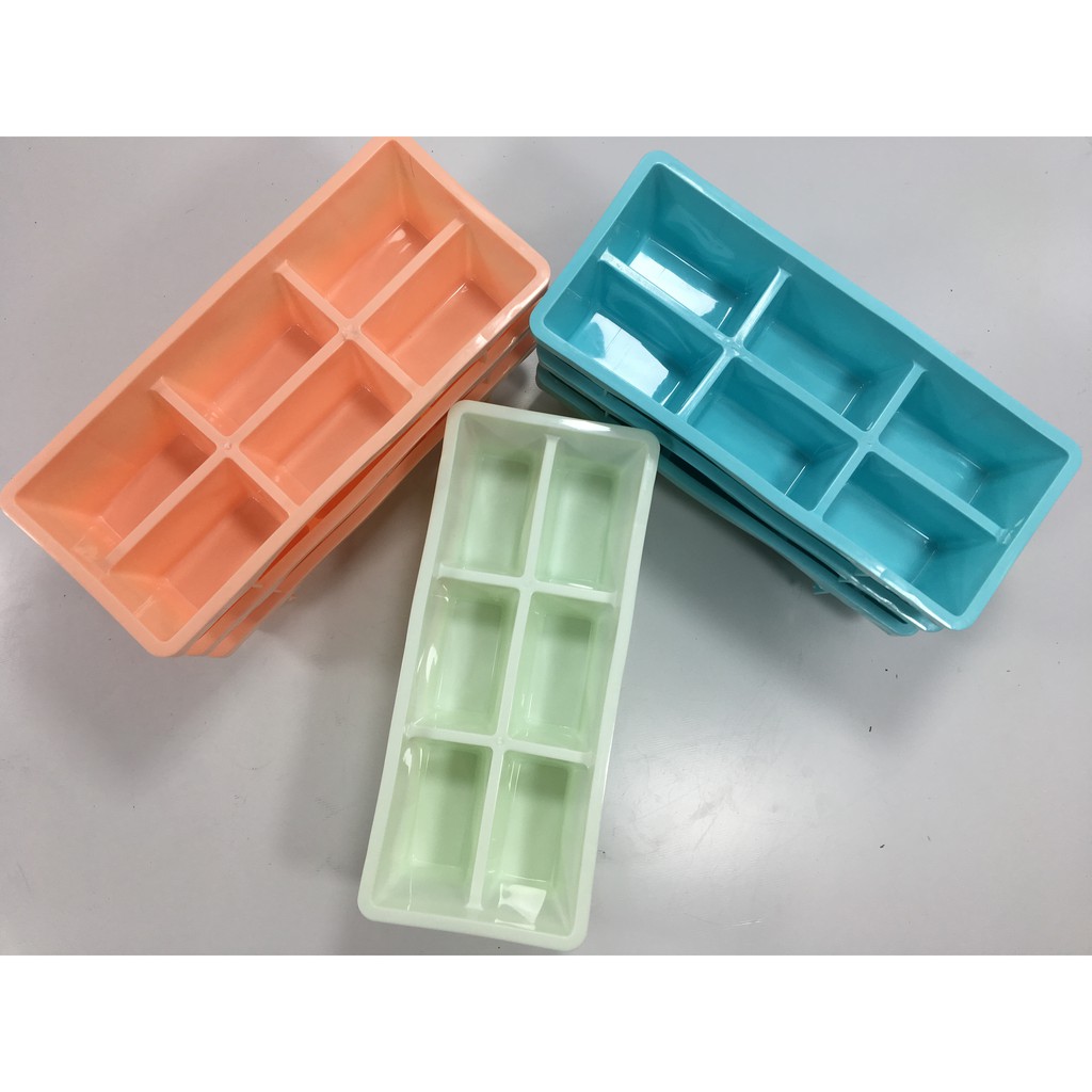 Combo 2 chiếc khay làm đá 6 viên loại to (không nắp)