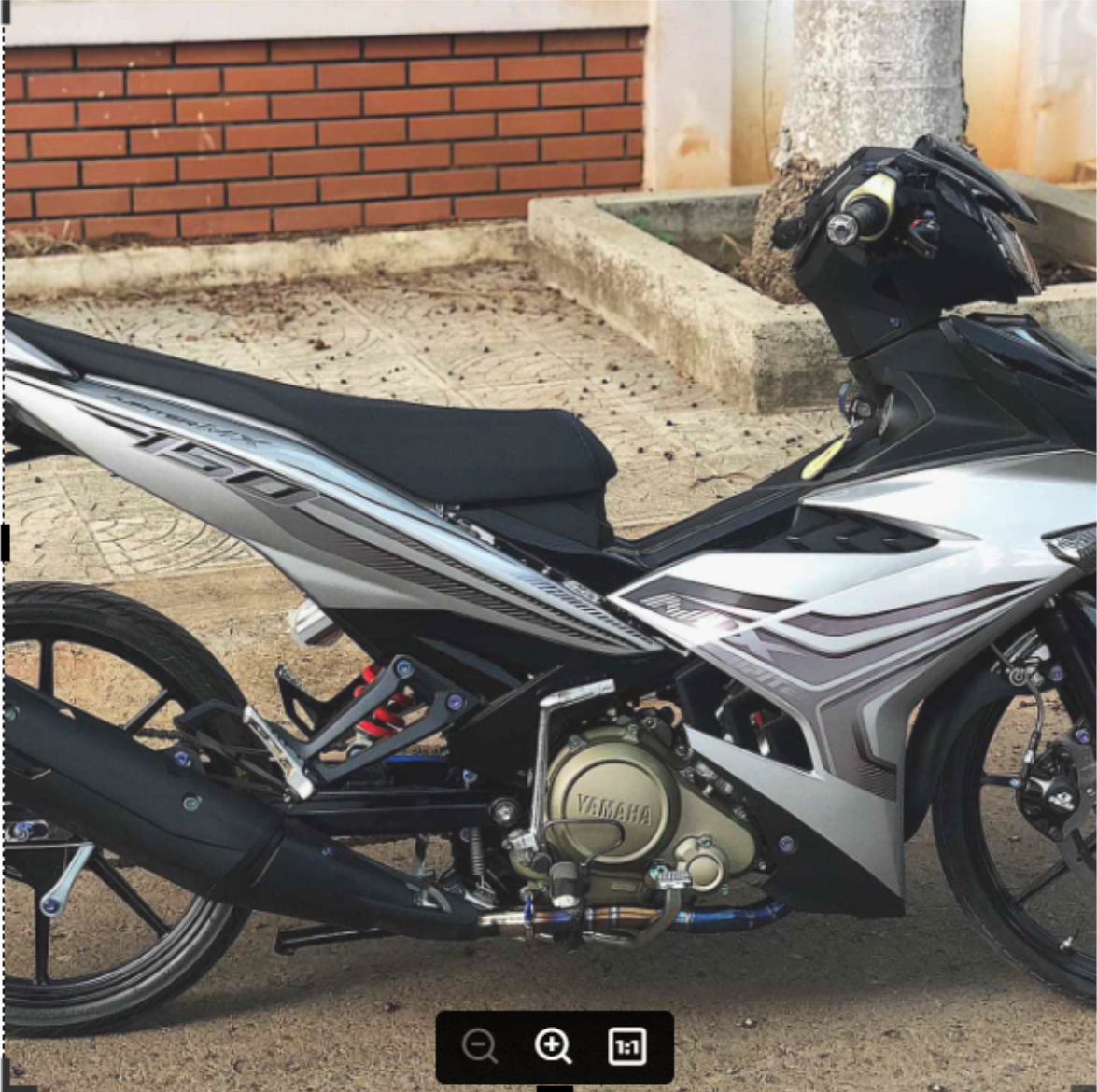 Tem rời ex 150 Mx dán xe bạc