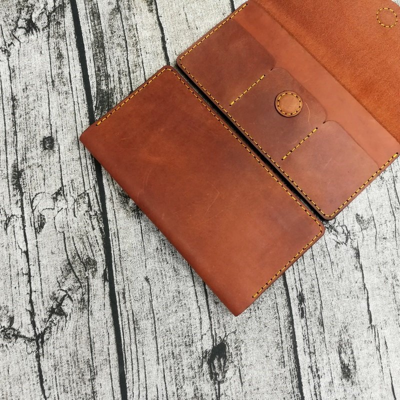 Ví dài cầm tay nam da bò handmade độc đáo