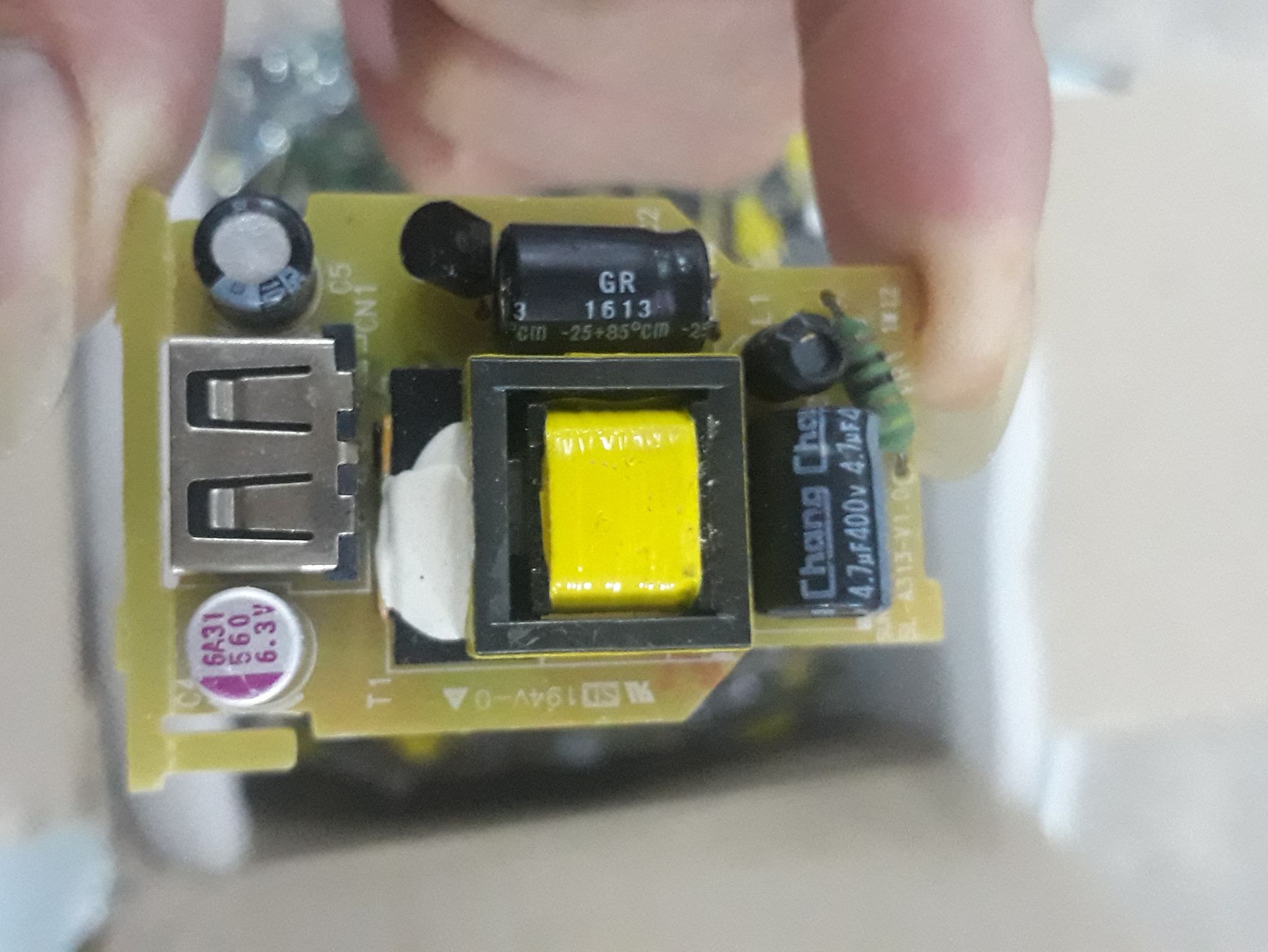 Combo 10 nguồn không vỏ 5v 1,5A max có cổng đầu ra USB