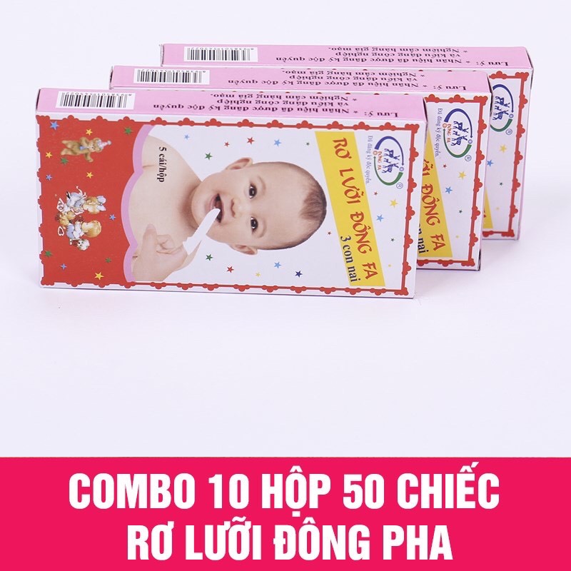 Rơ Lưỡi Đông Pha Vệ Sinh Miệng Cho Bé ( Combo 5-10 hộp)
