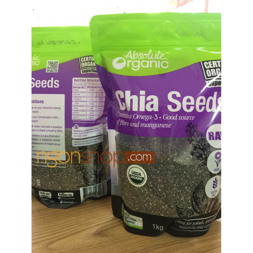 1Kg Hạt Chia Úc Tím Nhập Khẩu