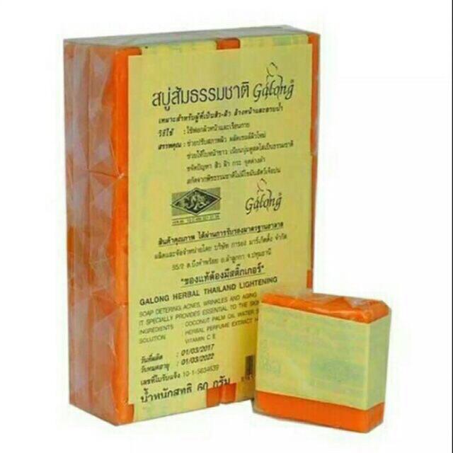 [HCM][ 1 Lốc 12 cục] Soap xà bông nghệ cam Thái Lan trắng da giảm mụn