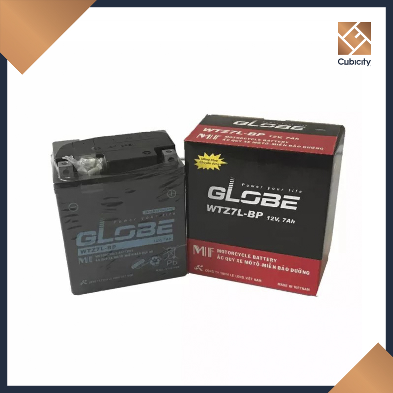 Bình ắc quy GLOBE WTZ7L-BP 12V-7Ah