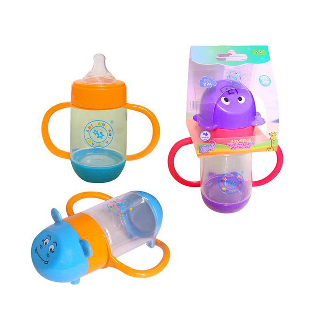 Bình cổ rộng, núm silicone 150ml Ami Thái Lan (AM55409)