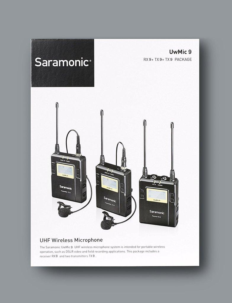 [Trả góp 0%]Saramonic UwMic9 KIT2 - Micro không dây UHF cho máy ảnh máy quay