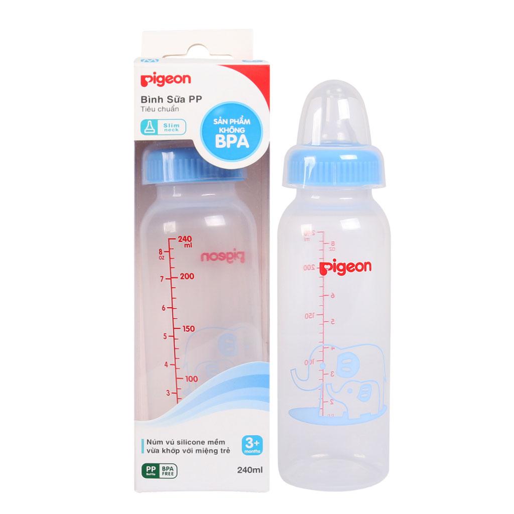 Bình Sữa Pigeon Nhựa PP Tiêu Chuẩn 120/240ml