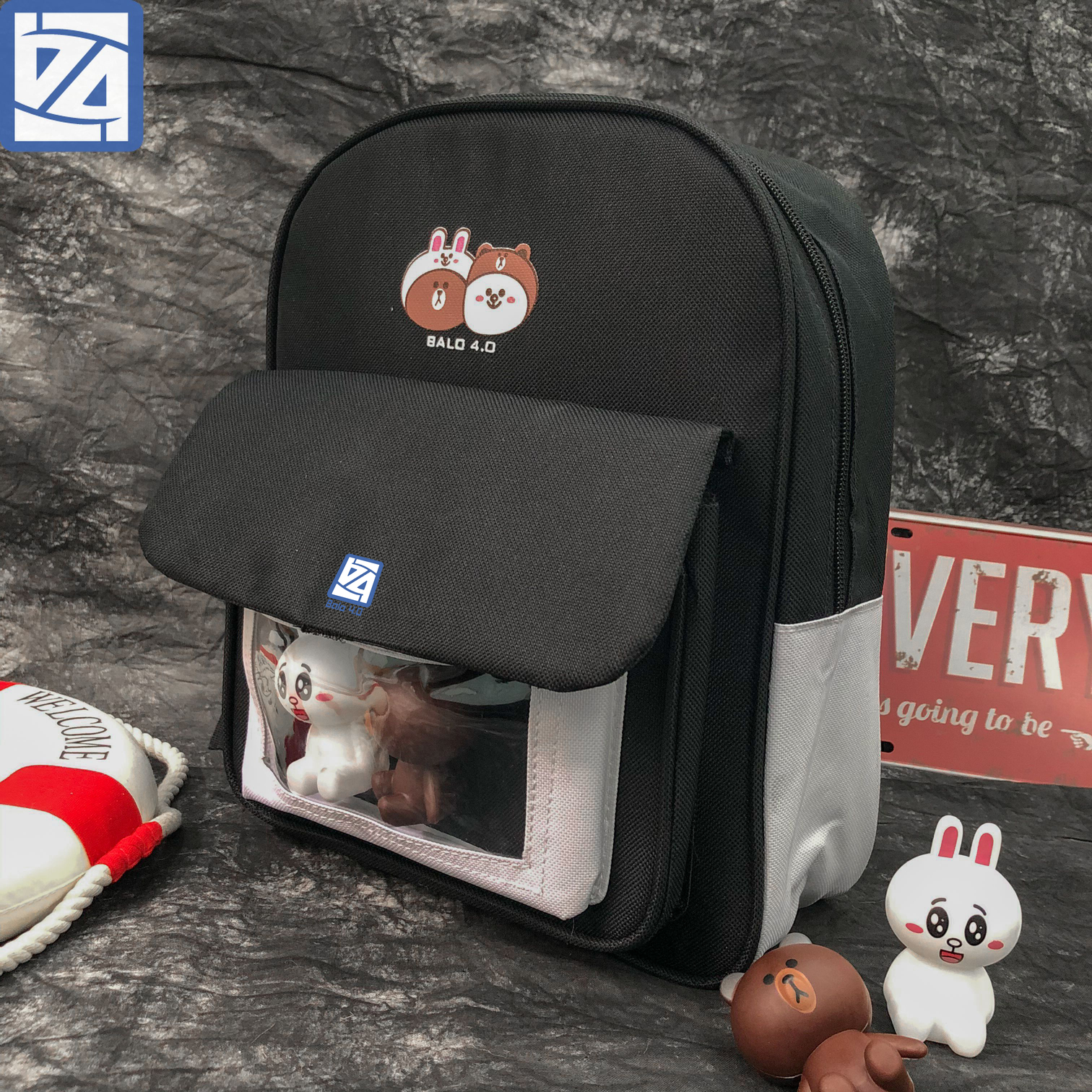 Balo mini nữ hình gấu dễ thương BLG Balo4.0