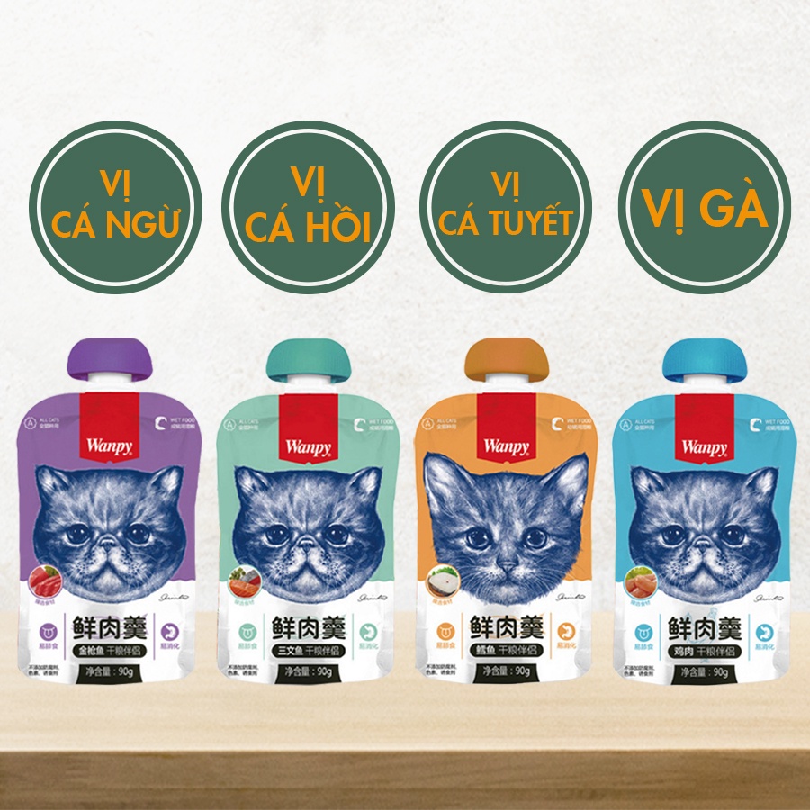 Súp thưởng Wanpy nắp vặn 90g
