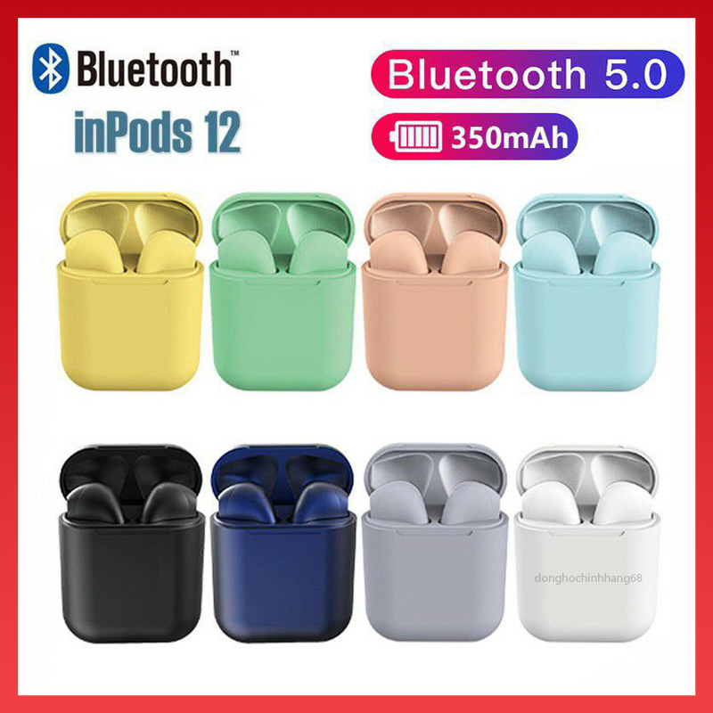 Tai Nghe Bluetooth tai nghe bluetooth khong day, tai nghe không dây ,Tai nghe bluetooth 5.0 i12/ inPods 12 - Bảo hành 12 tháng 1 đổi 1