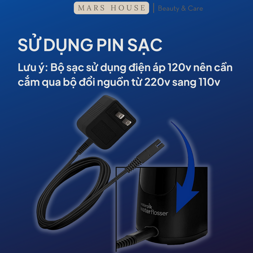 Máy Tăm Nước Waterpik WP-462W Hàng Mỹ