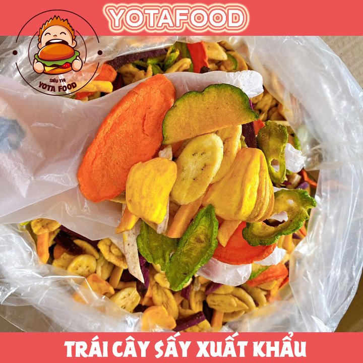 1 Kí Trái Cây Sấy ( Thập Cẩm Sấy hàng xuất khẩu )  Đủ vị  Yotafood