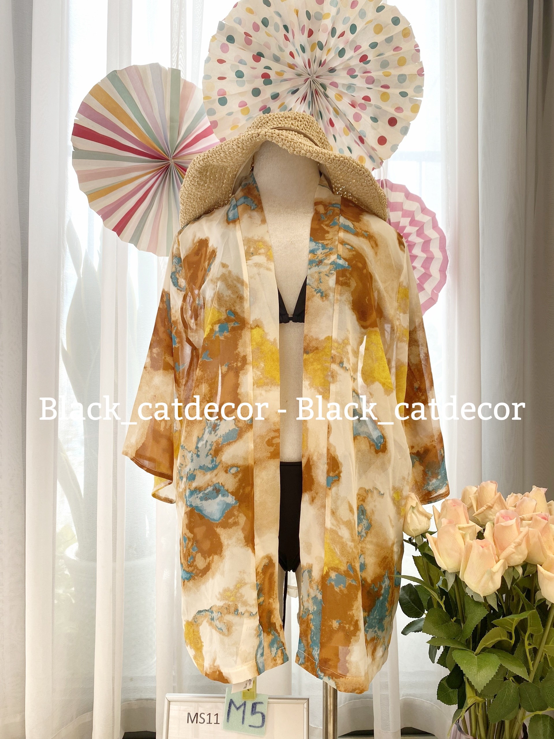 Kimono Áo Choàng Đi Biển Họa Tiết MS11