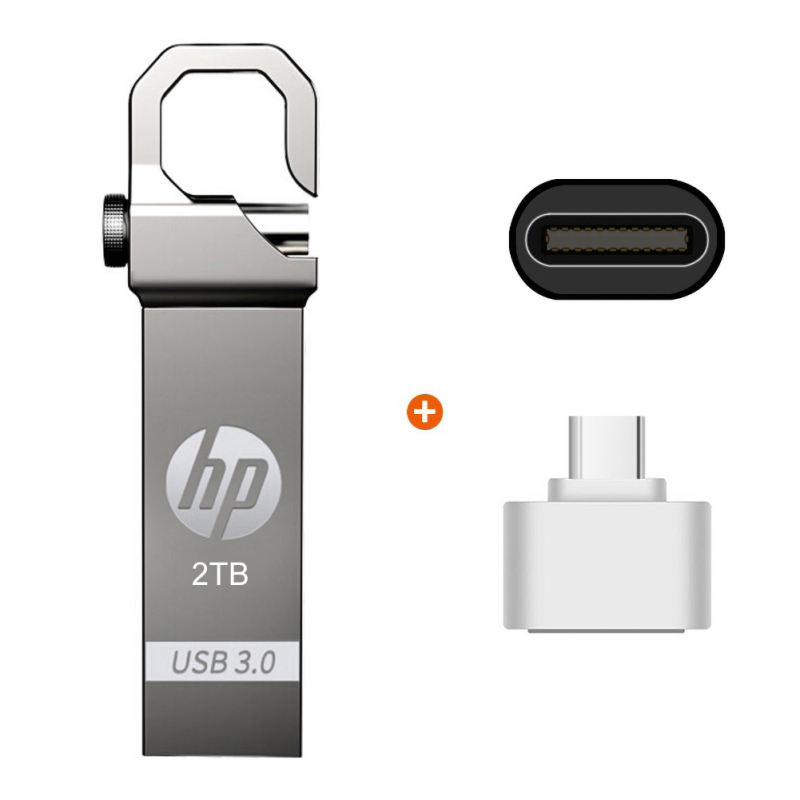 Bảng giá Bộ Nhớ Lớn Mini USB 3.0 1TB Di Động Lưu Trữ Dữ Liệu Truyền Nhanh U Đĩa, HP HP USB3.0 Tốc Độ Cao ​​Transmission Ổ USB Flash Dài Xe Mini Chống Nước Bằng Kim Loại 1TB Đĩa U Với Bộ Chuyển Đổi OTG Phong Vũ