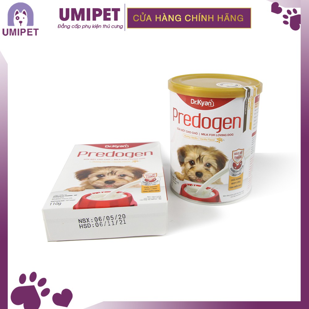 Sữa bột cho Chó Dr.Kyan Predogen ( Hộp giấy 110gr ) UMIPET - Sữa bột cho thú cưng cao cấp