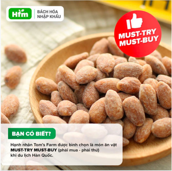 [DATE T9.2024] Hạt Hạnh nhân Mix Bắp Nướng HBAF 120g Hàn Quốc (1 GÓI)