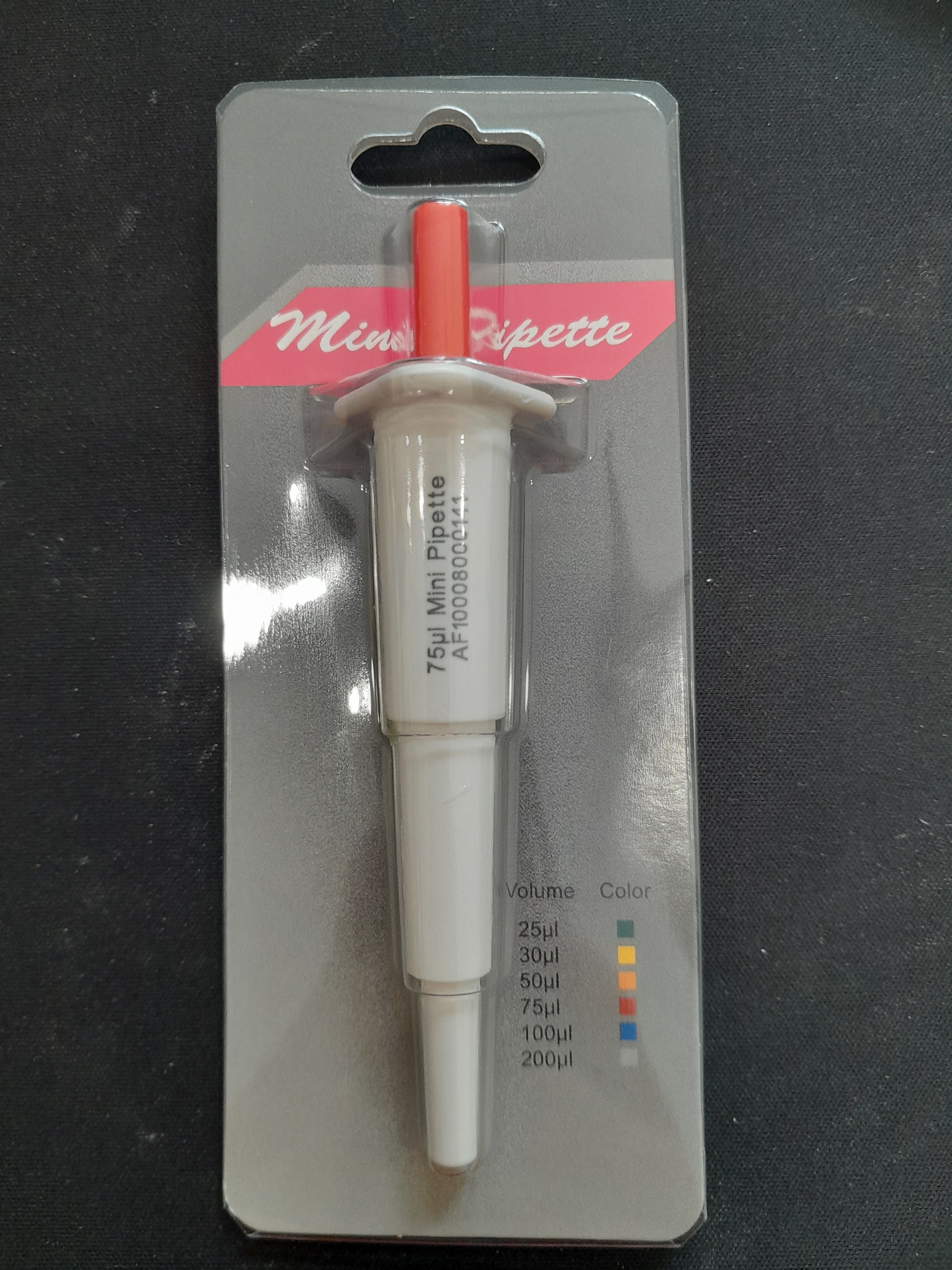 Mini Pipet 10 uL/25 uL/30 uL/50 uL/75 uL