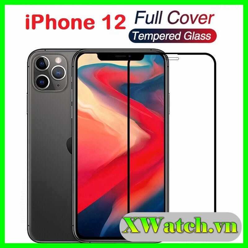 Kính cường lực full màn cho iPhone 12 Mini / iPhone 12 pro / iPhone 12 pro max