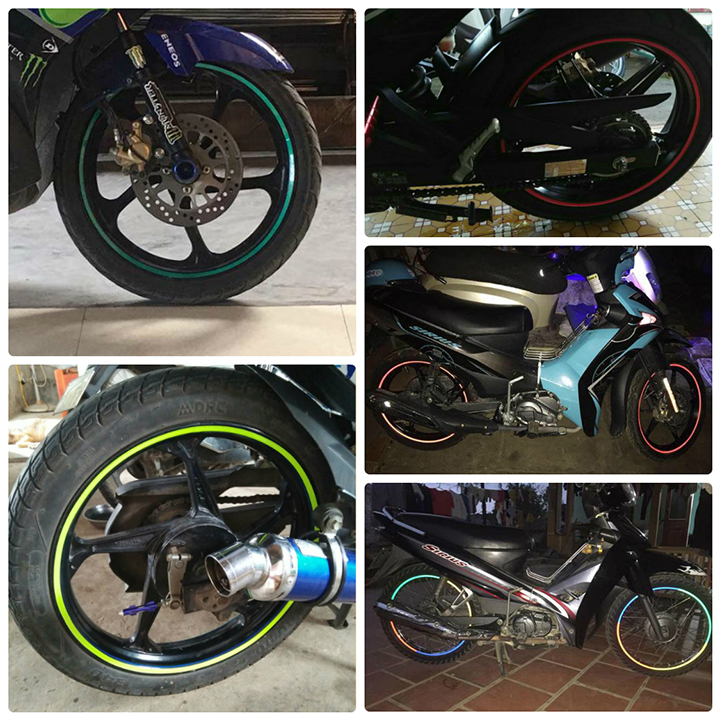 Bộ dán phản quang vành xe
