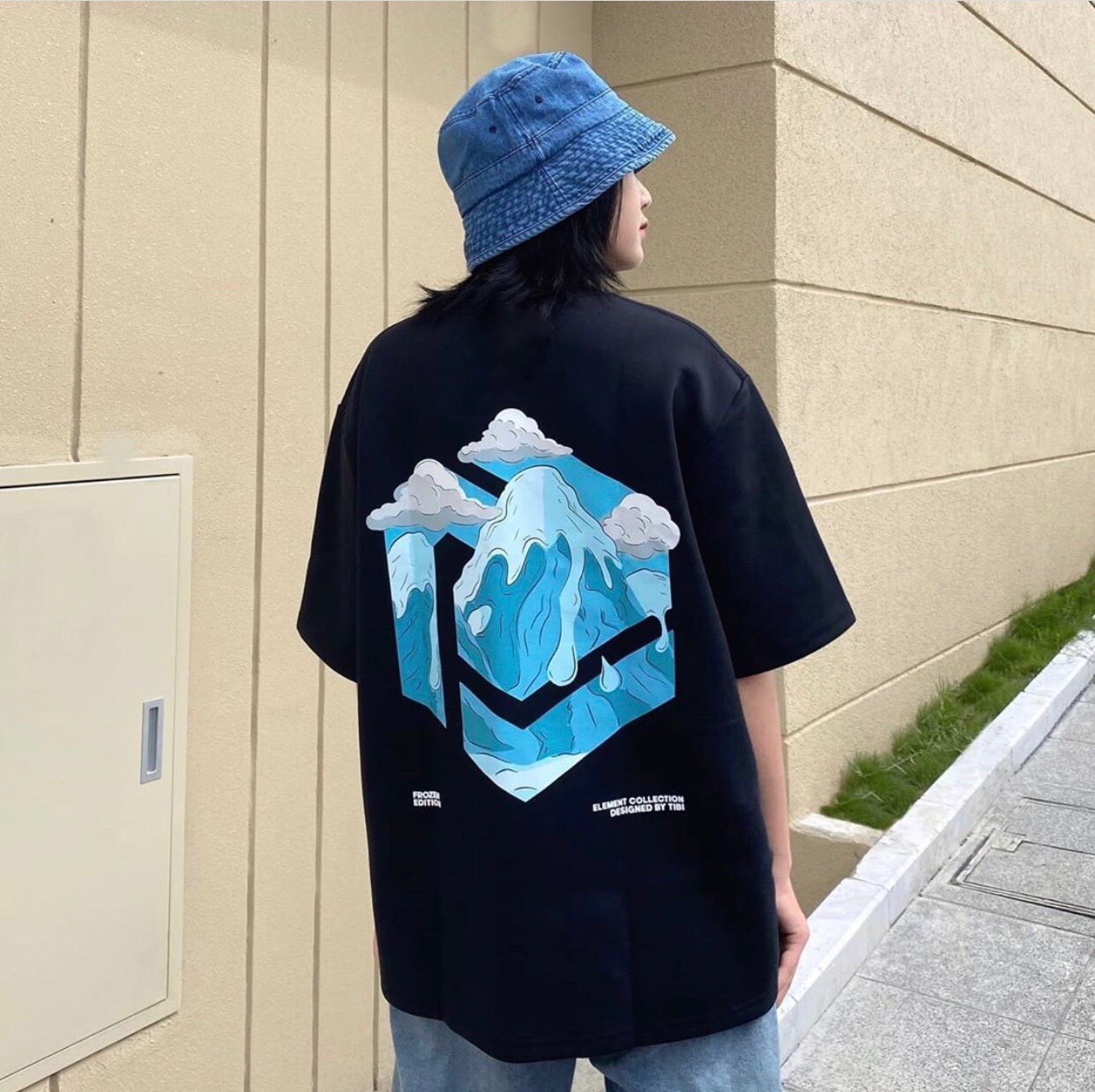 ÁO THUN TAY LỠ TIBI NÚI BĂNG