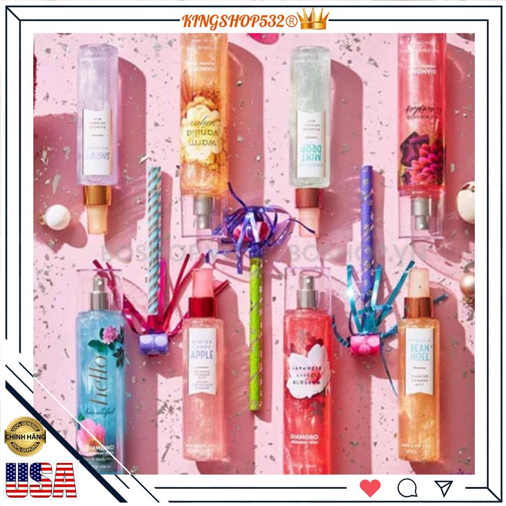 Xịt thơm toàn thân bath and body works body mist 1