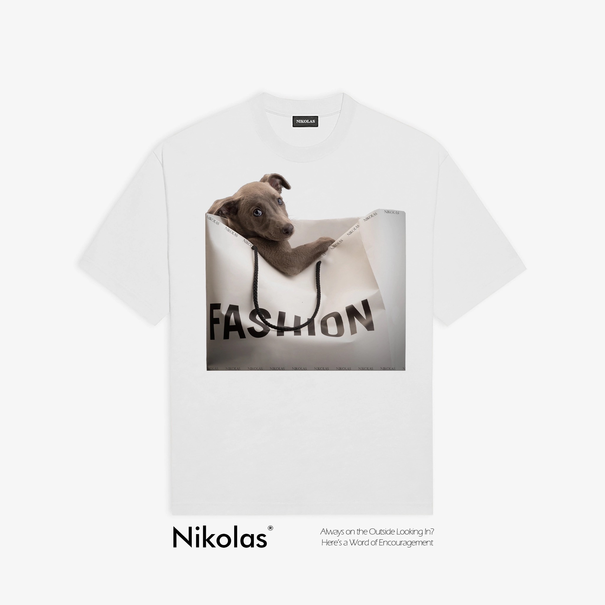 Áo thun unisex nikolas 100% cotton the dog9 - nikolas is fashion - ss2023