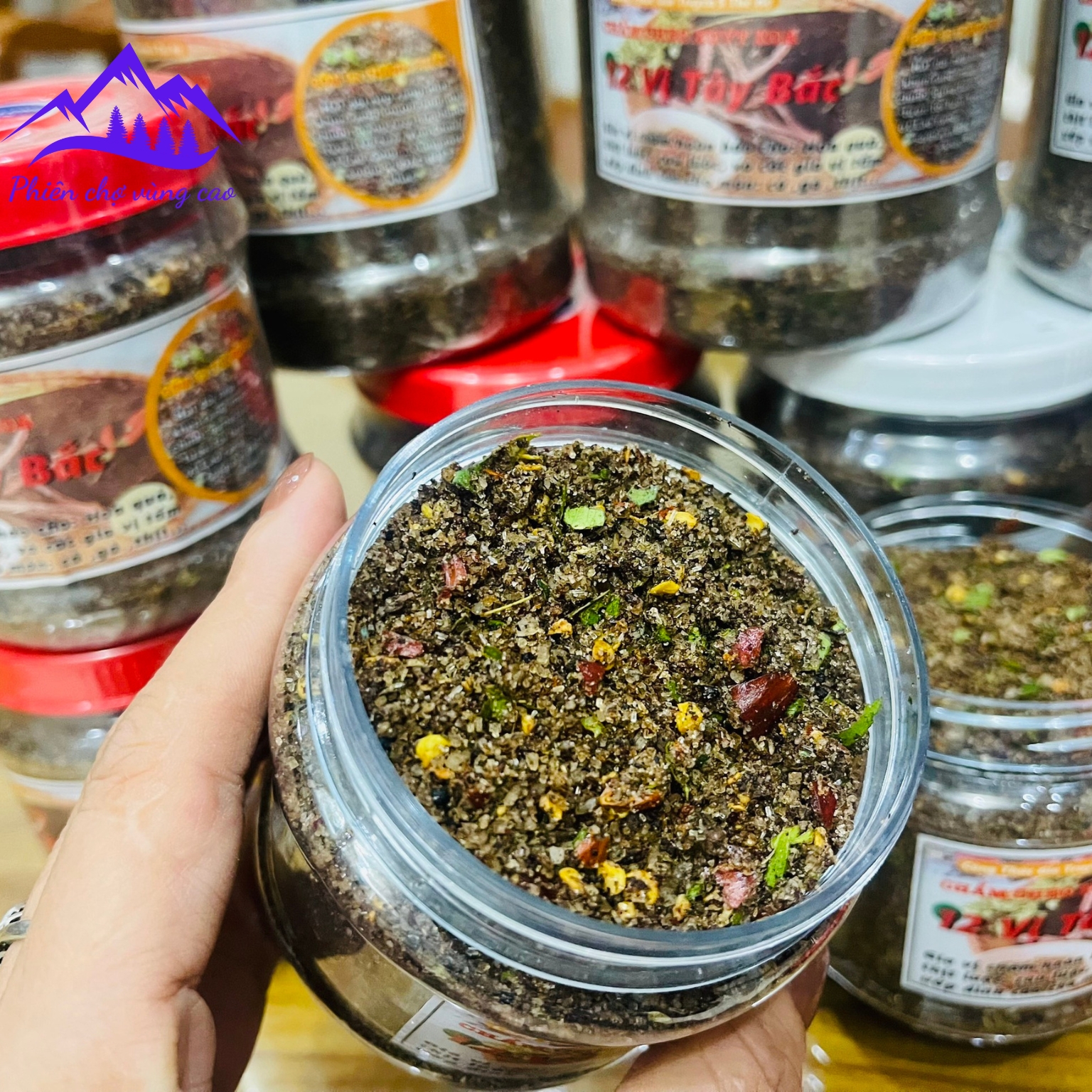 Muối chẩm chéo đặc biệt 12 vị Tây Bắc chuẩn vị gia truyền thế hệ 5 Chẩm chẳm chéo Xuýt Xoa khô ướt sapa tv huho food