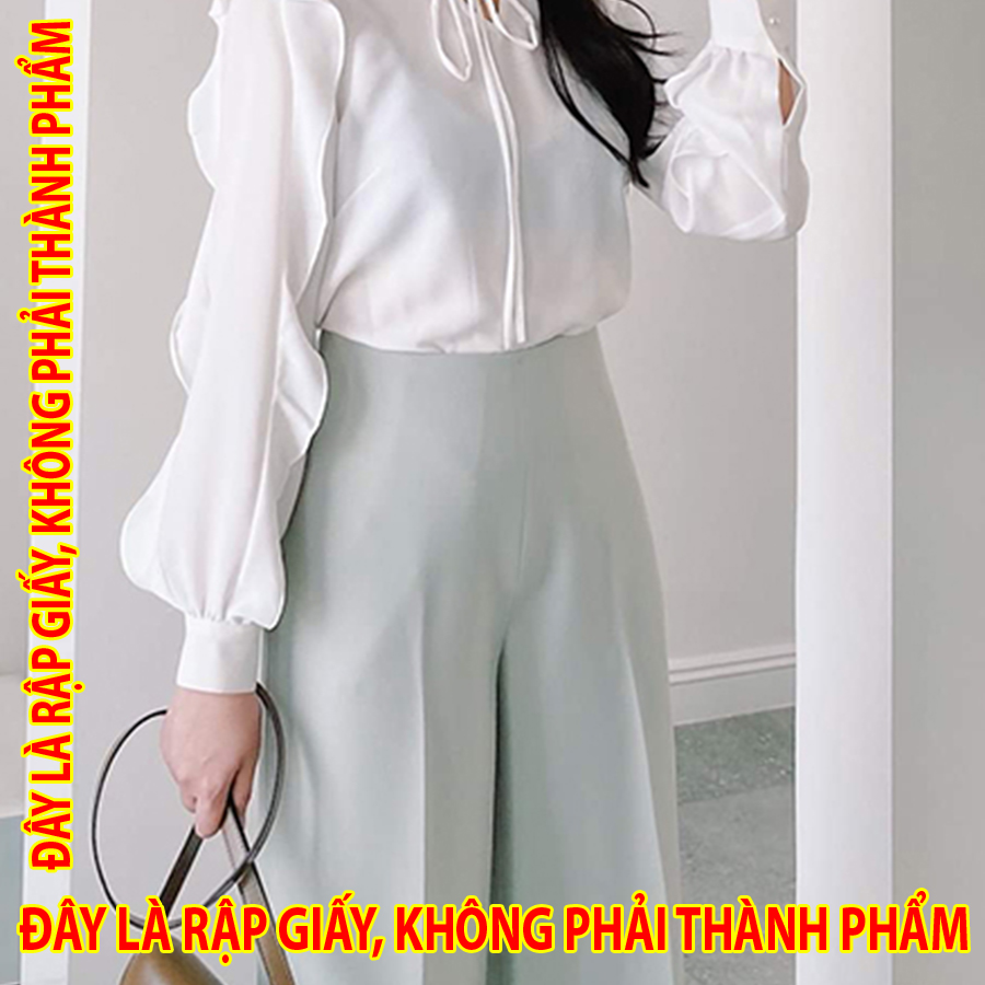 Rập Giấy 30045 - Bộ Áo tay bèo + Quần ống suông
