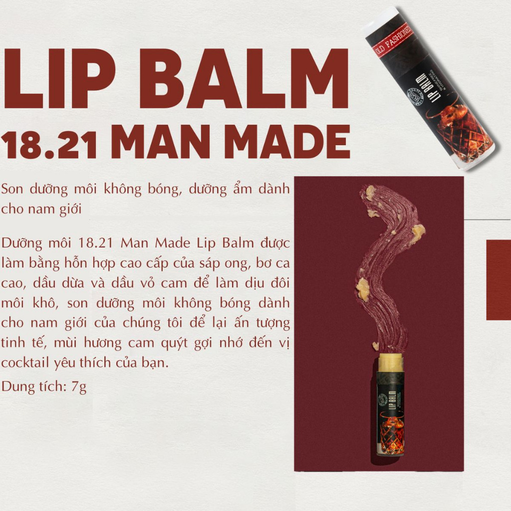 Lip Balm 18.21 Man Made Lip Balm - Old Fashioned & Mint Julep