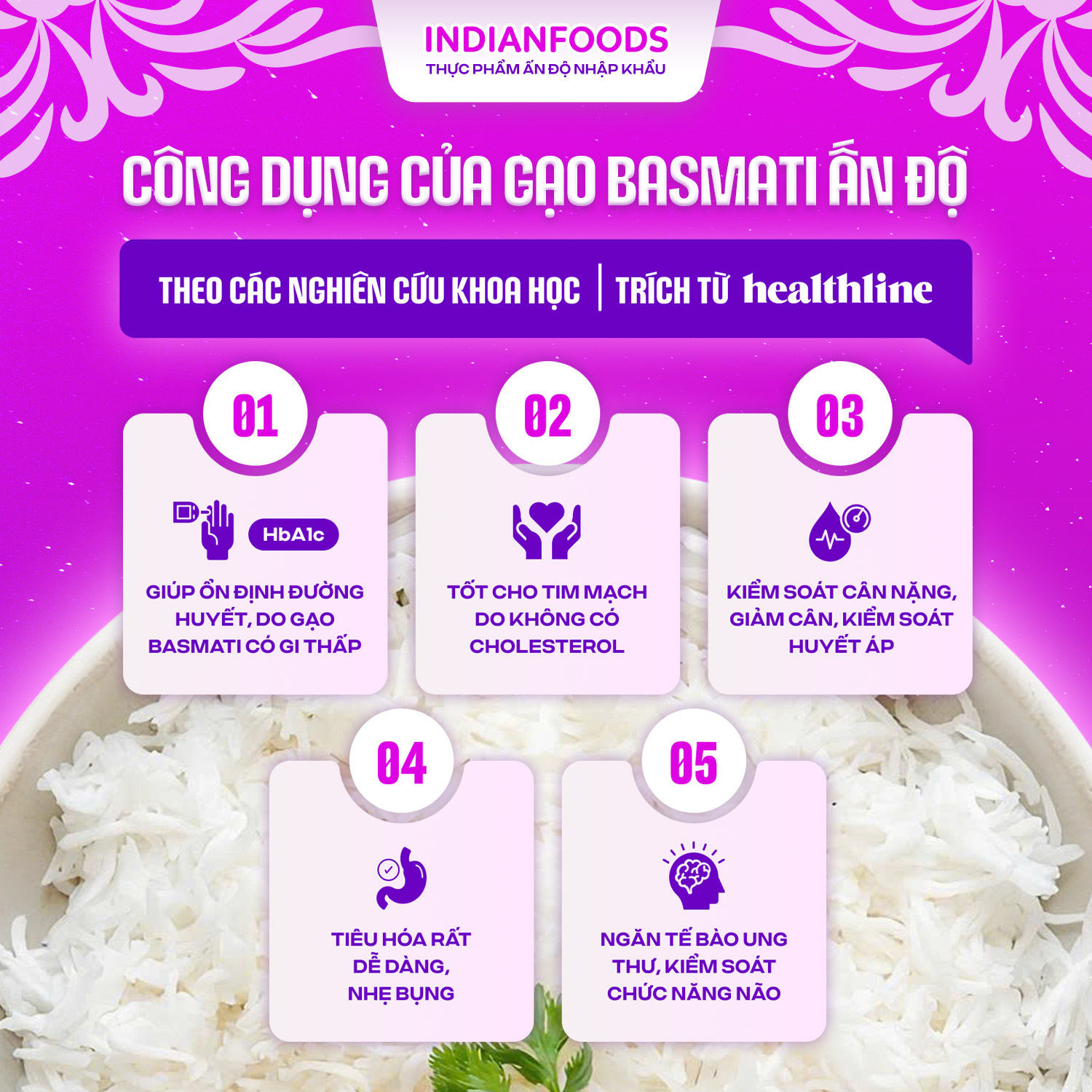 Gạo Ấn Độ hạt dài DAAWAT Super Basmati Rice 1kg